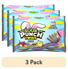 Sour Punch Twists Individually Wrapped Easter Candy, 9oz Bag