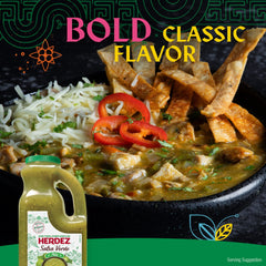 HERDEZ Salsa Verde Mild, Tortilla Chip Dip, Shelf Stable, Large 68 oz