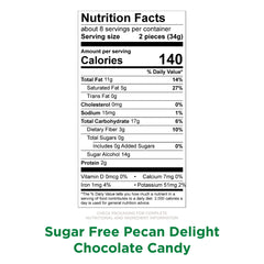 RUSSELL STOVER Sugar Free Pecan Delight Chocolate Candy, 10 oz. bag