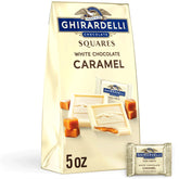 GHIRARDELLI White Chocolate Candy SQUARES with Caramel Filling, 5 oz B