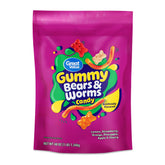 Great Value Gummy Bears & Worms Chewy Candy, 48 oz