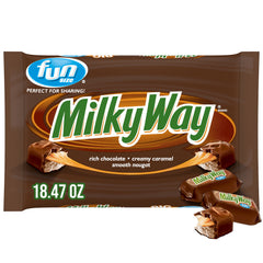 Milky Way Fun Size Milk Chocolate Candy Bars - 18.47 oz Bag