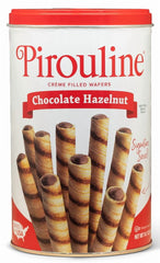 (6 Pack) Pirouline Chocolate Hazelnut Creme Filled Rolled Wafers
