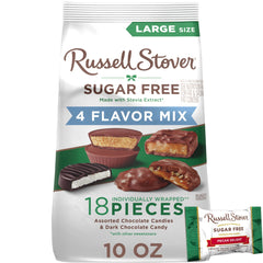 (4 Pack) RUSSELL STOVER Sugar Free 4 Flavor Mix Chocolate Candy