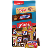 Snickers & Twix Minis Milk Chocolate Bars Variety pack, Party Size - 2