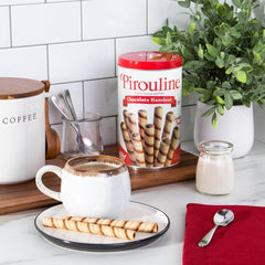 (6 Pack) Pirouline Chocolate Hazelnut Creme Filled Rolled Wafers