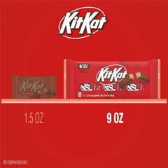 Kit Kat Milk Chocolate Wafer Candy, Bars 1.5 oz, 6 Count