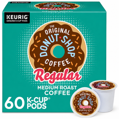 The Original Donut Shop, Regular Medium Roast K-Cup Coffee Pods, 60 Count
