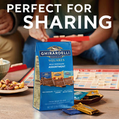 GHIRARDELLI Milk Chocolate Candy SQUARES Assortment, 4.8 oz Bag