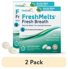 OraCoat FreshMelts Fresh Breath Stick-on Melts for Lasting Freshness (2 pack)