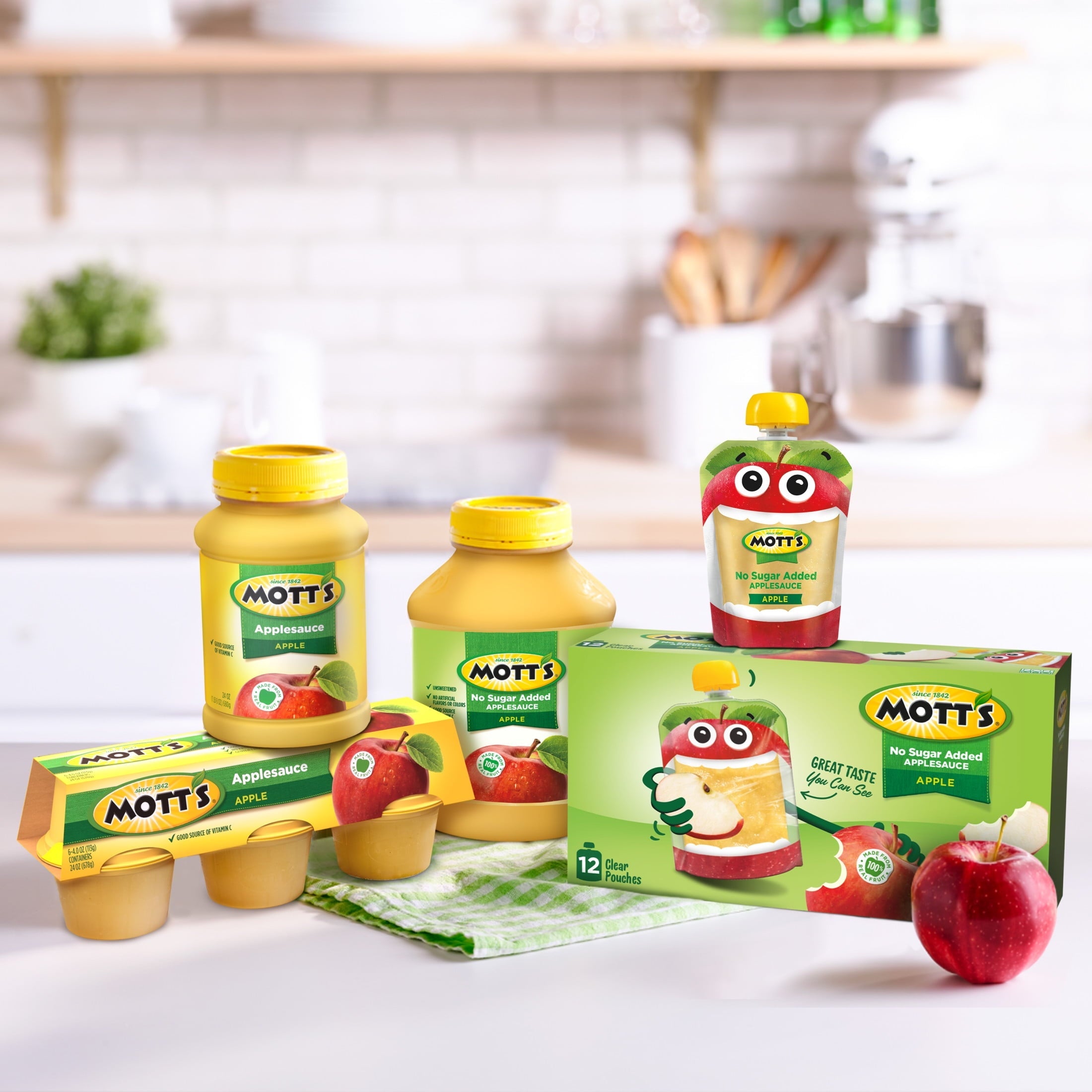 Mott's Cinnamon Applesauce, 4 Ounce Cups, 18 Count