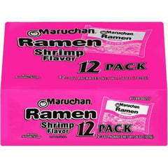 Maruchan Ramen Noodle Soup, Shrimp Flavor Instant Noodles, 3 oz, Pack of 12