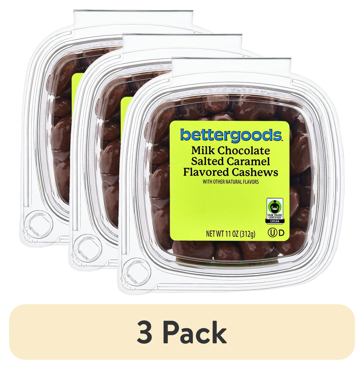 bettergoods Milk Chocolate Salted Caramel Flavored Cashews, 11 oz
