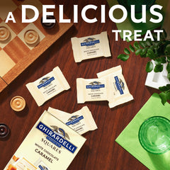 GHIRARDELLI White Chocolate Candy SQUARES with Caramel Filling, 5 oz B