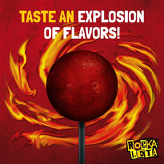 Sonric's Rockaleta Lollipops, Mexican Lollipop with Bubble Gum Center, 20 Count