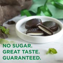 RUSSELL STOVER Sugar Free Dark Chocolate Mint Candy, 10 oz. bag