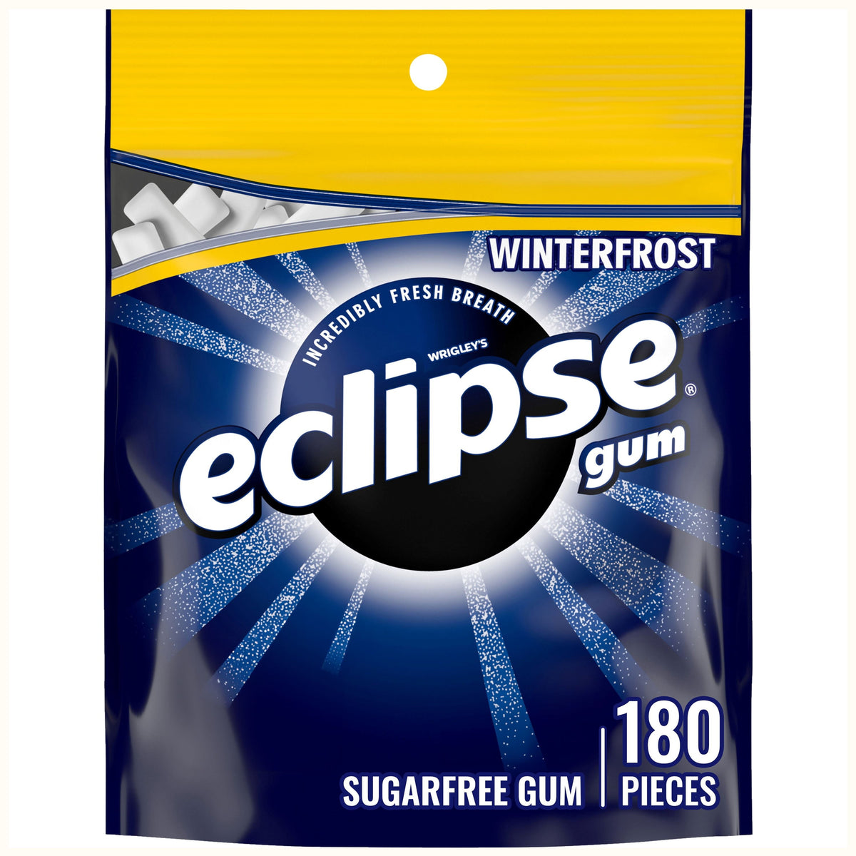 Eclipse Winterfrost Sugar Free Chewing Gum, Value Pack - 180 ct Bag