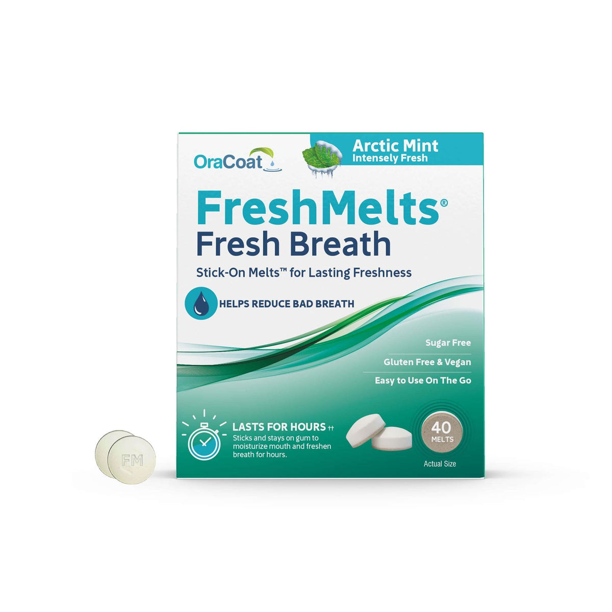 (6 Pack) OraCoat FreshMelts Fresh Breath Stick-on Melts for Lasting Freshness