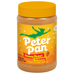 Peter Pan Creamy Honey Roasted Peanut Butter, Smooth, Gluten-Free, 40