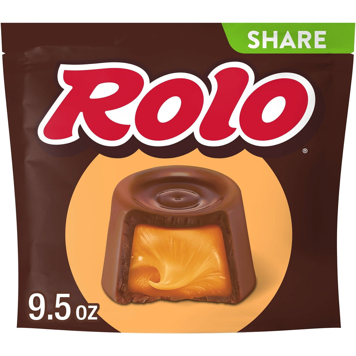 ROLO Rich Chocolate Caramels Candy Share Pack, 9.5 oz