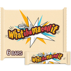 Whatchamacallit Chocolate, Caramel and Peanut Flavored Crisps Candy, Bars 1.6 oz, 6 Count