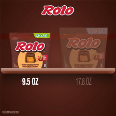 ROLO Rich Chocolate Caramels Candy Share Pack, 9.5 oz