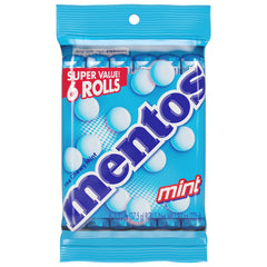 Mentos Peppermint Chewy Mint Candy Roll, 1.32 oz (2 pack)