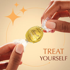 Lindt Lindor White Chocolate Candy Truffles, 5.1 oz. Bag