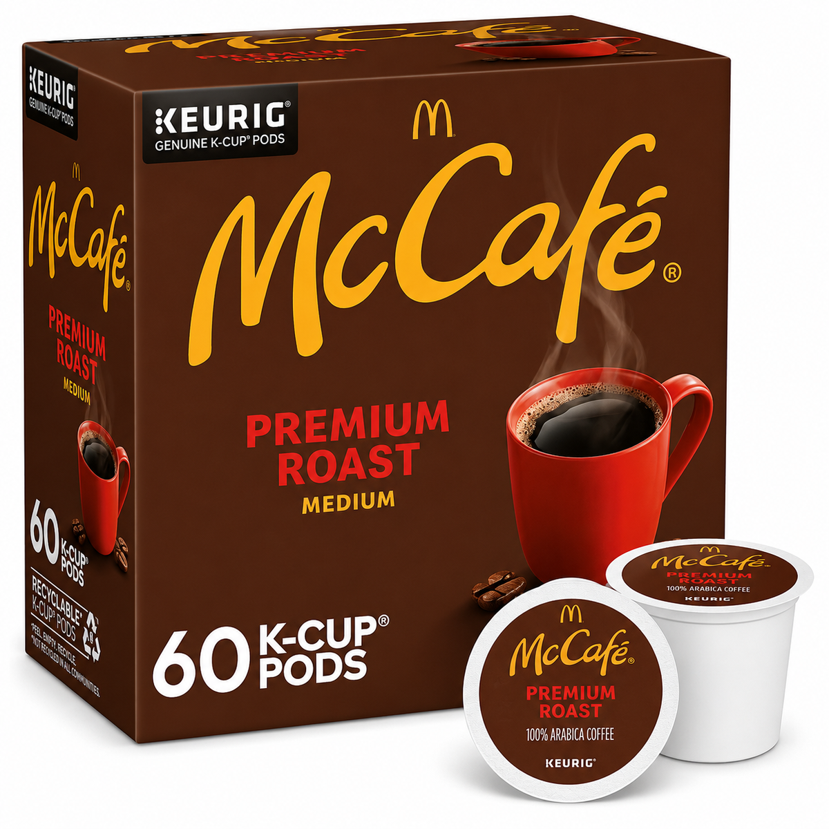 McCafe, Premium Medium Roast K-Cup Coffee Pods, 60 Count